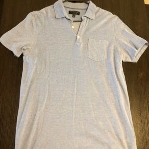 Banana Republic Mens Light Blue Short Sleeve Polo